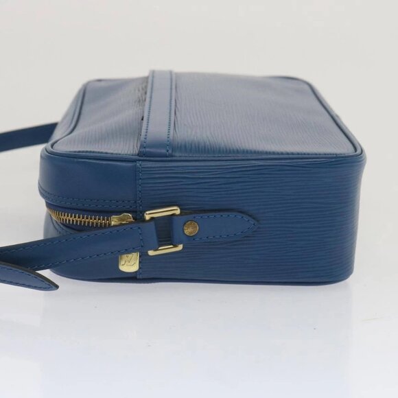 LOUIS VUITTON Epi Trocadero 27 Shoulder Bag Blue - Picture 4 of 16
